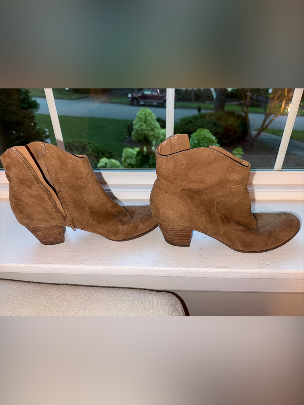 Harper Tan Suede Ankle Booties